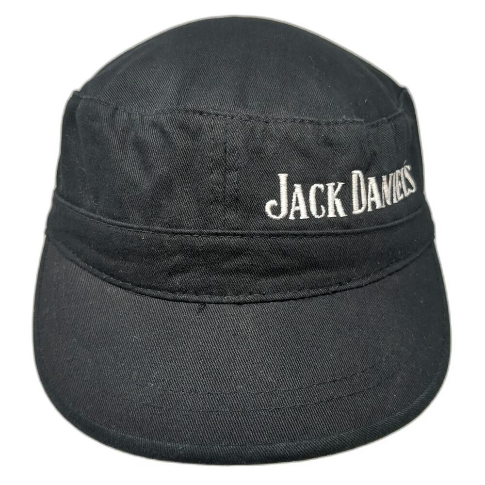 Jack Daniel's Army Cap Black One Size Embroidered Logo Strapback Whiskey Hat